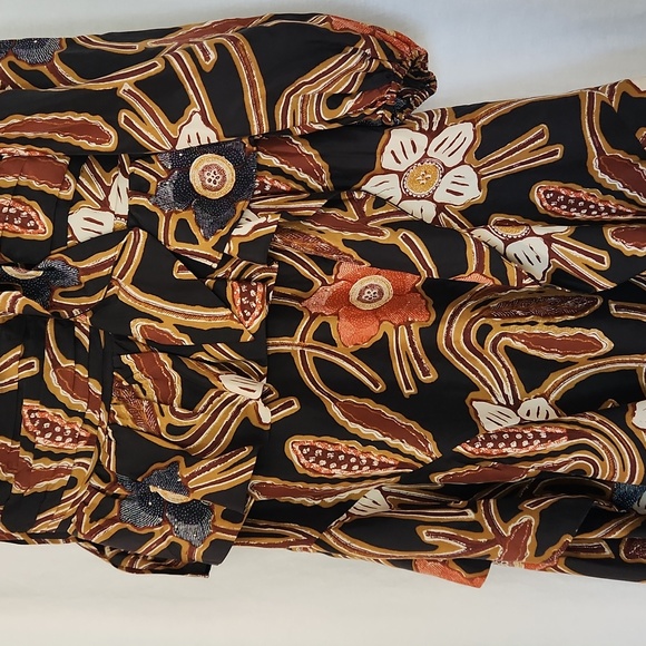 NWT ULLA JOHNSON MARIAM DRESS FLORAL MIDI ONE SHOULDER SILK SZIE  0 - Picture 4 of 16